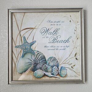 ART.COM "The Beach" Framed Art Print by Charlene Olson